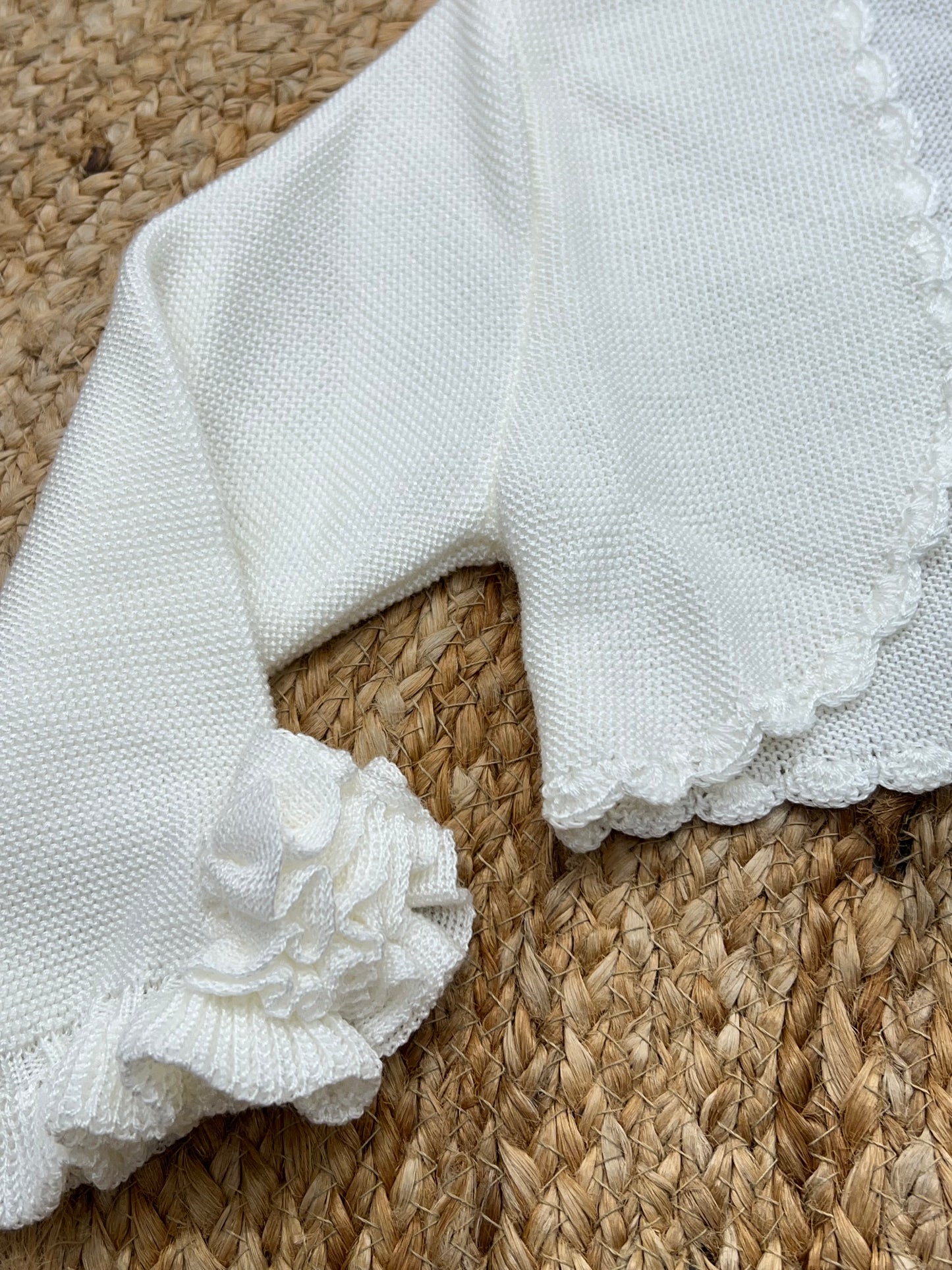 Coprispalle Mimilù 9 anni bianco Lana